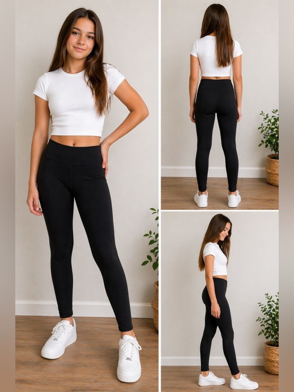 Athleta Girl RN 54023 Stretch Leggings EUC Size 14